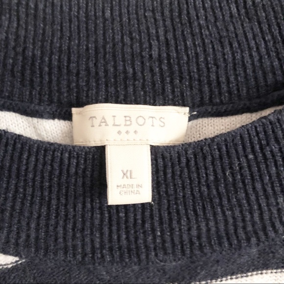 Talbots Striped Linen Top - Picture 2 of 5